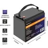 Qoltec LiFePO4 150Ah akumuliatorius su techniniais matmenimis