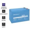 QOLTEC 53700 LiFePO4 ličio geležies fosfato baterija / 12,8V / 9Ah / 115,2Wh / BMS