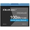 Qoltec Akumuliatorius LiFePO4 Litowo-Żelazowo-Fosforanowy | 12.8V | 100Ah | 1280Wh | Bluetooth | BMS