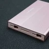 Išorinio kietojo disko dėklas Aliumininis korpusas skirtas diskui SSD HDD 25" sata USB 3.0 itin greitas 5 Gb/s 2 TB rožinis Qoltec