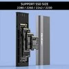 SSD Korpusas - Qoltec 52267 M.2 SATA USB-C 2TB Pilkas