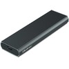 Išorinio kietojo disko dėklas Aliumininis korpusas skirtas diskui m.2 SSD nvme pcie usb 3.1 super greitis 10gb/s 4tb grafitinis Qoltec