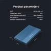 Išorinio kietojo disko dėklas Aliumininis korpusas skirtas diskams SSD HDD 25" sata USB 3.0 ypač greitas 5 Gb/s 2 TB mėlynas Qoltec