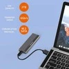 SSD Korpusas - Qoltec 52267 M.2 SATA USB-C 2TB Pilkas