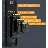 Išorinio kietojo disko dėklas Aliumininis korpusas skirtas diskui m.2 SSD nvme pcie usb 3.1 super greitis 10gb/s 4tb grafitinis Qoltec