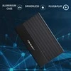 Išorinio kietojo disko dėklas Aliumininis korpusas skirtas diskams SSD HDD 25" sata USB 3.0 itin greitas 5 Gb/s 2 TB juodas Qoltec