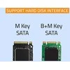 Qoltec Aliuminis adapteris M.2 SSD SATA NGFF į SATA III 2TB juodas