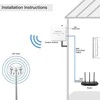 Qoltec Antena 4G 5G LTE | 9dBi | kierunkowa | zewnętrzna | SMA | wodoodporna | 3m