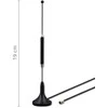 4G LTE 600-2700MHz antena su magnetiniu pagrindu - 5dBi - SMA - vidinė - Qoltec 57059