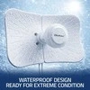 Qoltec Antena paraboliczna 4G 5G LTE | 2x19dBi | kierunkowa | zewnętrzna | 1710–2700 MHz | 3300–4200 MHz | N Female | wodoodporna | 5m