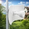 Qoltec Antena paraboliczna 4G 5G LTE | 2x19dBi | kierunkowa | zewnętrzna | 1710–2700 MHz | 3300–4200 MHz | N Female | wodoodporna | 5m