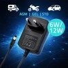 Qoltec automatinė kroviklis do akumulatora AGM GEL STD | Prostownik 6V/12V | 6W | 5.5x2.1 | Kabelis 1.8m