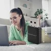 Qoltec 56988 Wireless Itin greitas DUAL mini WiFi adapteris 2 x 2dBi AC standartas | USB 3.0 | 1300 Mbps