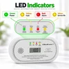 Qoltec Certyfikowany belaidis Czujnik tlenku węgla (czadu) | detektor CO | żywotność sensora 10 lat | alarm 85dB | LCD | Diody LED