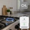 Qoltec 52651 Natural Gas Leak Sensor | CH4 detector | NG | Tuya | Wi-Fi | 85dB alarm | LED