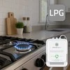 Qoltec Propano-butano dujų nuotėkio jutiklis | SND detektorius | 85db signalizacija | LED