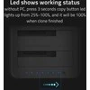QOLTEC 50316 2x HDD / SSD prijungimo stotelė 2,5 / 3,5 colio SATA USB 3.0 klonavimas