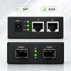 Šakotuvas Qoltec Dwukierunkowy Media Konwerter SWITCH Ethernet 2x RJ45 2x SFP| 1000Mb/s | 5V