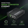 Šakotuvas Qoltec Dwukierunkowy Media Konwerter SWITCH Ethernet 2x RJ45 2x SFP| 1000Mb/s | 5V