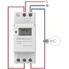 „Qoltec Elektroninis TIMER“ laikmatis DIN bėgeliui su įmontuota baterija | 7 dienų tvarkaraštis | 16 programų