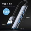 Centratorius adapteris USB 3.0 4in1 3x 2.0 Qoltec