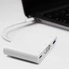 QOLTEC 50426 Qoltec Adapteris USB 3.1 typC Vyriškas / VGA F + USB 3.0 + USB 3.1 typC