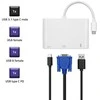 QOLTEC 50426 Qoltec Adapteris USB 3.1 typC Vyriškas / VGA F + USB 3.0 + USB 3.1 typC