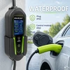 Qoltec Įkroviklis automobiliui elektrycznego EV i hybryd su regulacją 2w1 Typ2 | 7kW | 230V | CEE 32A | Wi-Fi | Tuya | Smart life | LCD | 5m