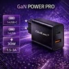 Adapteris Įkroviklis gan power pro 1xusb-c 1xusb 30w 5-20v 1.5-3a juodas Qoltec