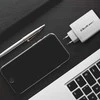 Adapteris Įkroviklis tinklo 100 W gan 5-20 V 15-5 A 2 x usb-c pd 1 usb qc 3.0 baltas Qoltec
