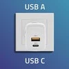 Qoltec 35W GaN| 5-20V | 1.5-3A | 1 x USB-C PD | 1 x USB QC 3.0 | Balta