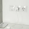 Adapteris Įkroviklis maitinimo 45W gan 5-20V 1.5-3A 1 x usb-c pd usb qc 3.0 baltas Qoltec