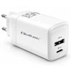 Qoltec įkroviklis su USB-A ir USB-C jungtimis