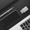 Adapteris Įkroviklis maitinimo 45W gan 5-20V 1.5-3A 1 x usb-c pd usb qc 3.0 baltas Qoltec