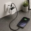 Qoltec 65W GaN greitas USB-C PD įkroviklis su kabeliu
