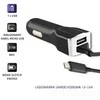 QOLTEC 50143 Automobilinis įkroviklis 12V-24V 5V/3.4A USB + mikro USB