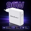 Qoltec Įkroviklis Super Fast Power Delivery 96W | USB-C 3.0 | 5-20V | 3-4.8A | Nešiojamas kompiuteris | Mcbook | Išmanusis telefonas