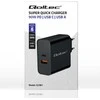 Įkroviklis - Qoltec 52381 90W PD 1xUSB-C 1xUSB Juodas