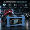 Qoltec Protingas įkroviklis 12V 6A | Įkroviklis su atkūrimo funkcija | MCU | Automatinis išjungimas | 9 pakopų įkrovimas | AGM GEL LiFePO4