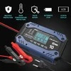 Qoltec 52482 vehicle battery charger 12/24 V Juodas, Mėlyna