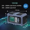 Qoltec Intelektualus mikroprocesorius kroviklis su akumuliatoriaus testeriu ir 12V remonto funkcija | 6A | LCD | AGM LiFePO4 GEL akumuliatoriaus įkroviklis
