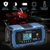 Qoltec Inteligentna mikroprocesorinis kroviklis 12V 12A | Prostownik su funkcija naprawy | AGM GEL LiFePO4 | 9- stopniowe ładowanie