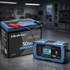 Qoltec Inteligentna mikroprocesorinis kroviklis 12V 15A | Prostownik su funkcija naprawy | AGM GEL LiFePO4 | 9- stopniowe ładowanie