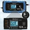 Qoltec Inteligentna mikroprocesorinis kroviklis 12V 12A | Prostownik su funkcija naprawy | AGM GEL LiFePO4 | 9- stopniowe ładowanie