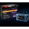 Qoltec 52496 įkroviklis 12V 15A | Lygintuvas su remonto funkcija ir maitinimo palaikymu keičiant akumuliatorių | skirtas AGM GEL LiFePO4 | LCD