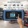 Qoltec Inteligentna mikroprocesorinis kroviklis 12V 12A | Prostownik su funkcija naprawy | AGM GEL LiFePO4 | 9- stopniowe ładowanie