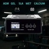 Qoltec Inteligentna mikroprocesorinis kroviklis 12V 24V 25A| Prostownik su funkcija naprawy do akumulatora AGM GEL SLA | LCD
