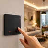 Qoltec Inteligentny 2-kanałowy jungiklis wyłącznik światła | Wi-Fi | Timer | Tuya | Smart life | Juodas