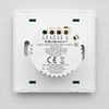Qoltec 52706 išmanusis dviejų kanalų šviesos jungiklis | Wi-Fi | Laikmatis | Tuya | Smart life | Baltas