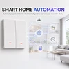 Qoltec Inteligentny 2-kanałowy jungiklis wyłacznik światła | Wi-Fi |Timer| Tuya | Smart life | Baltas